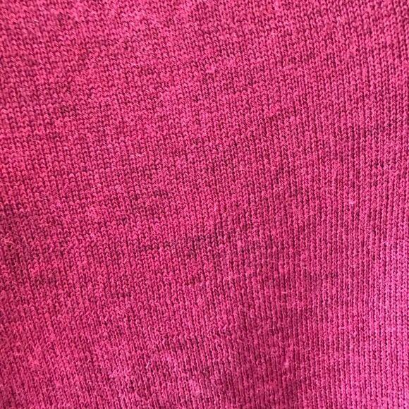 Eileen Fisher Sangria Organic Linen Cotton Blend V-Neck Long Sleeve Sweater SZ M - Picture 8 of 10